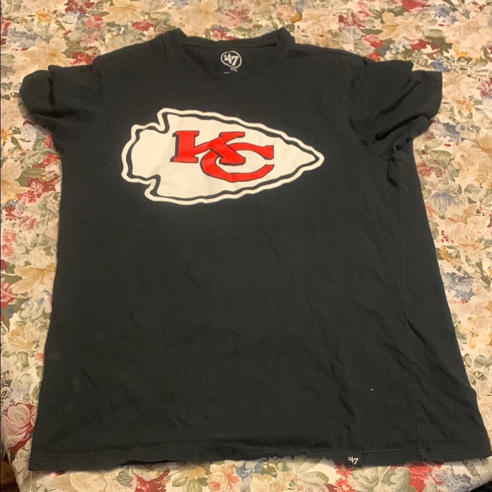 47 Brand Kansas City chiefs black t shirt short sleeve